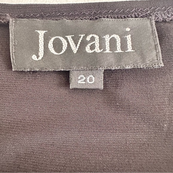 Jovani Black and Silver Dress with Sequin - Picture 4 of 12